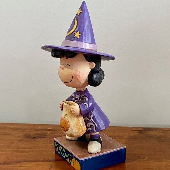 Jim Shore Peanuts Halloween Lucy Witch "TRICK OR TREAT" 2015 - 4045888- RARE. - Picture 2 of 9